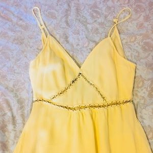 Mini yellow dress